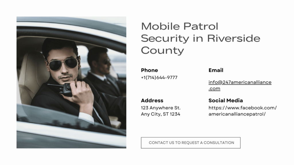 Mobile Patrol Security in Riverside County