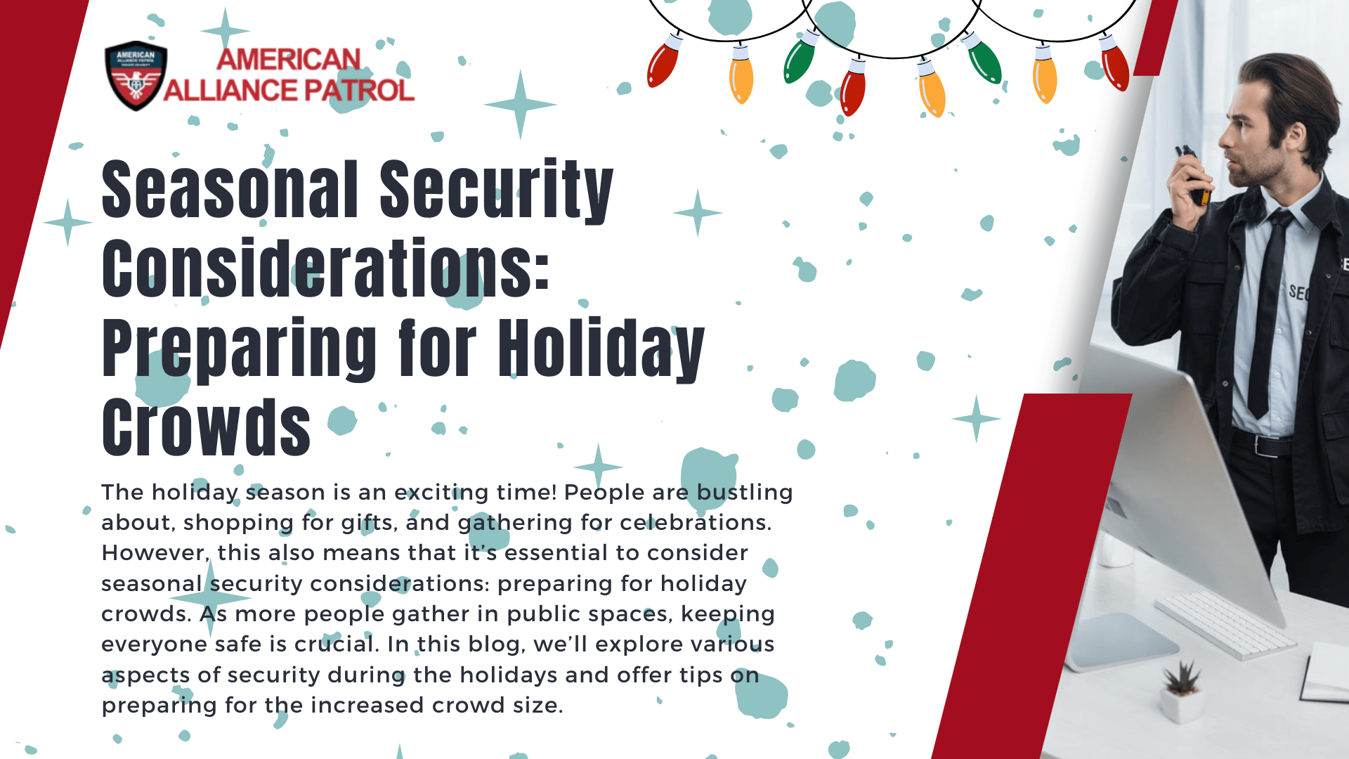 Event security during holidays